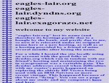 Tablet Screenshot of eagles-lair.org